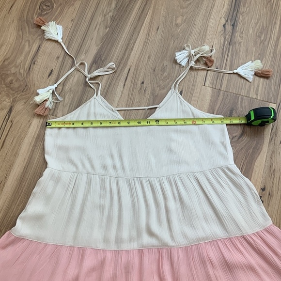 Hem & Thread Multicolor Tiered Sundress Tie Shoulder Lightweight NWT Size M‎ - Picture 6 of 10